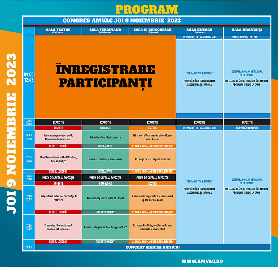 Program Congres AMVAC 2023