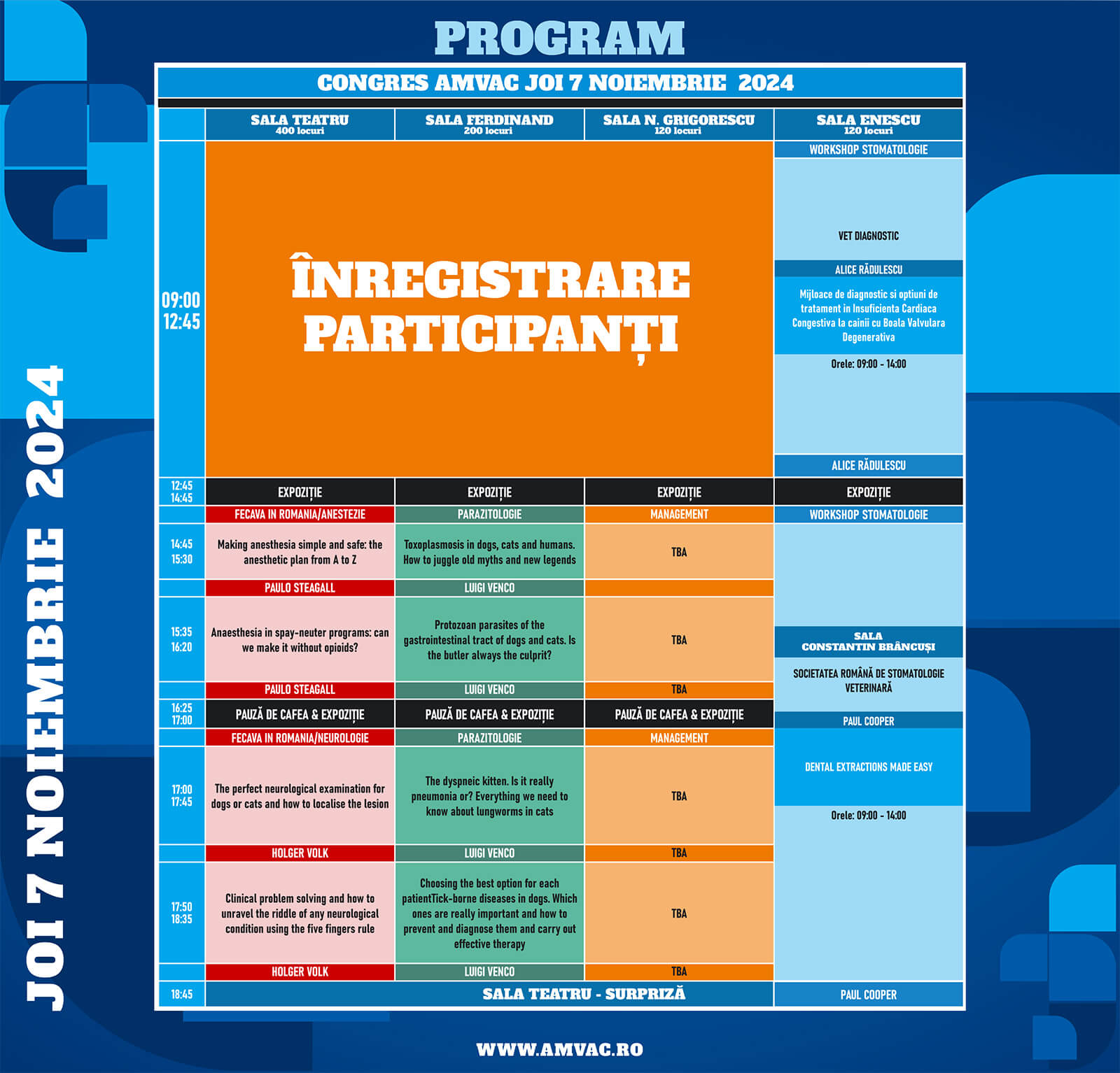 Program AMVAC 7 nioembrie 2024