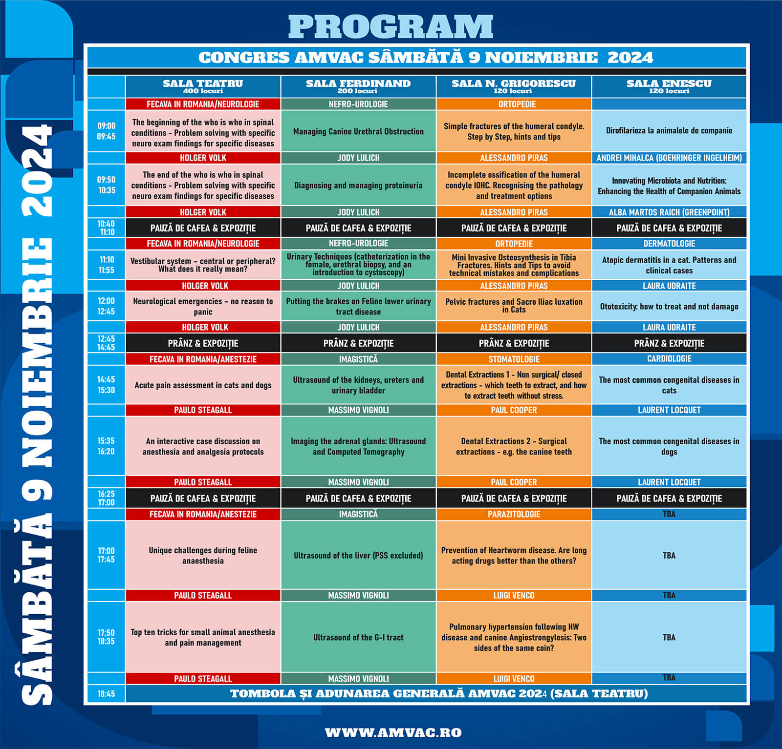 Program AMVAC 9 nioembrie 2024