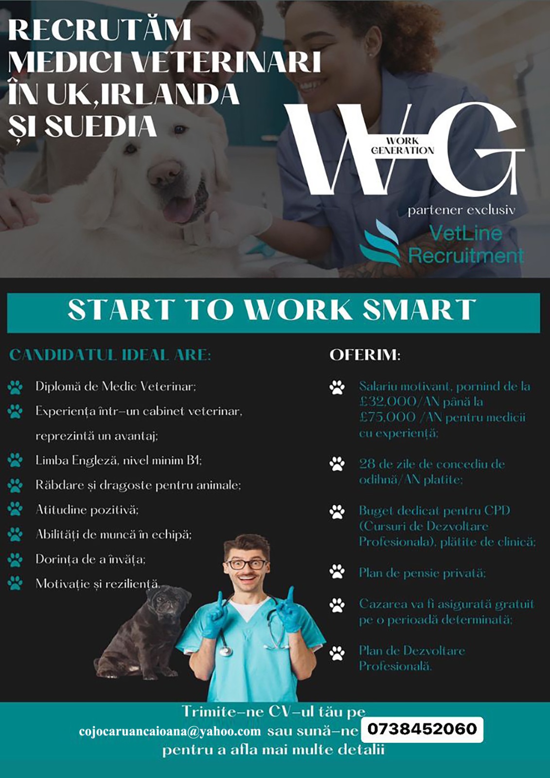 Medici Veterinari UK, Irlanda și Suedia