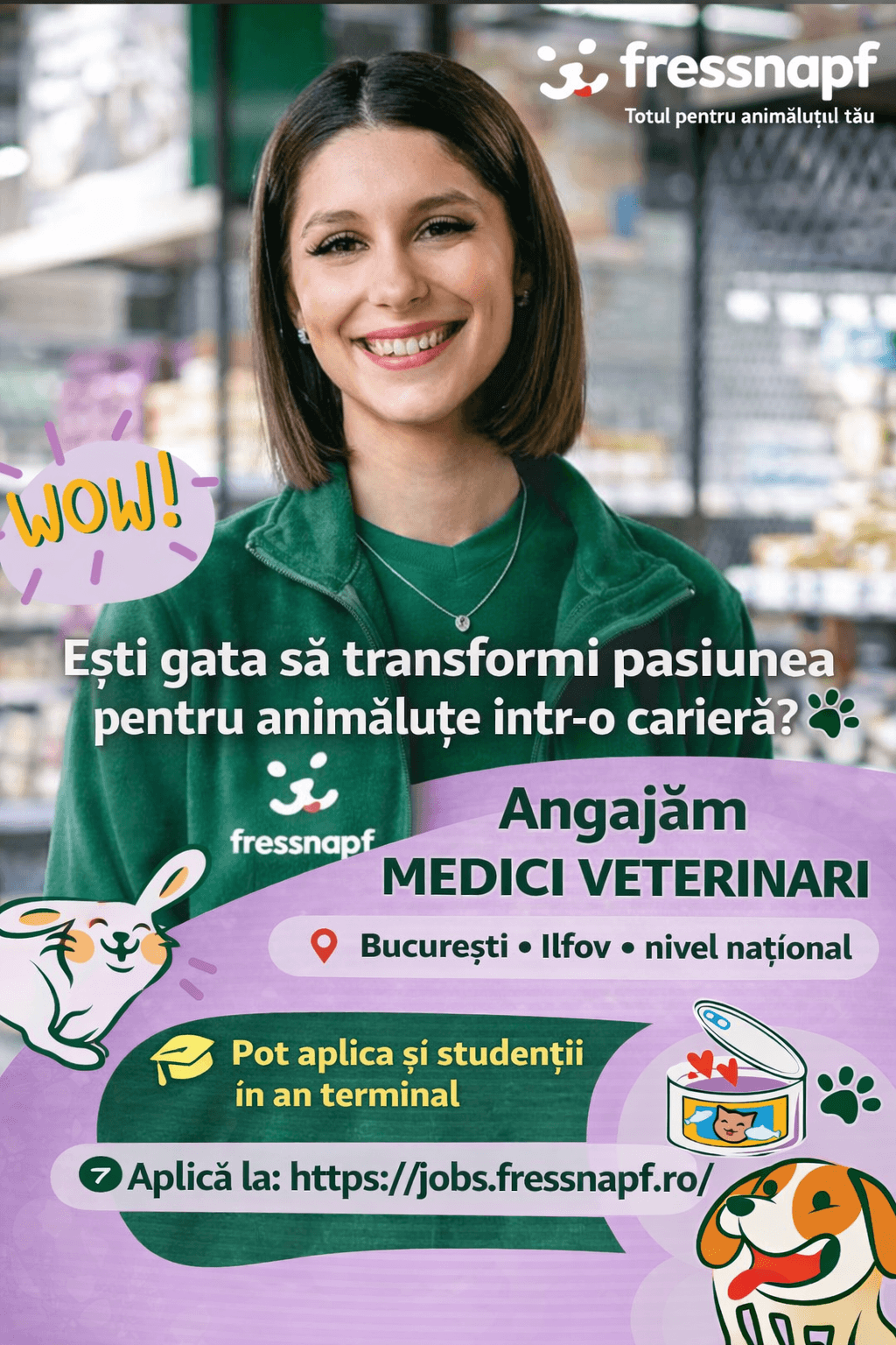 Anunț angajare Fressnapf